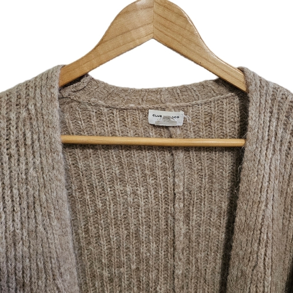 Club Monaco knit sweater open cardigan cream italian yarn size small - Picture 3 of 12